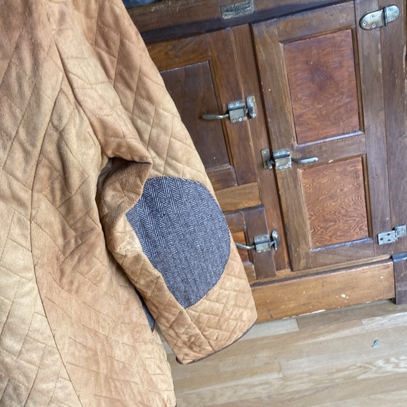 TASHA POLIZZI LUXURY QUILTED BARN JACKET LARGE EXCELLENT NO FUR ELBOW PATCHES - Picture 6 of 10